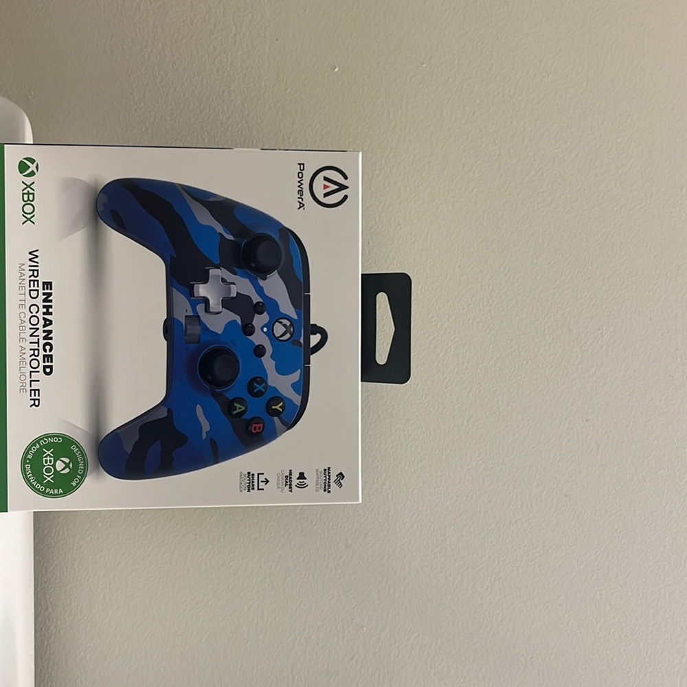 PowerA Enhanced Wired Controller Xbox Metallic Blue Camo